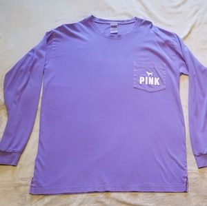 Purple Victoria Secret PINK Long Sleeve T-Shirt